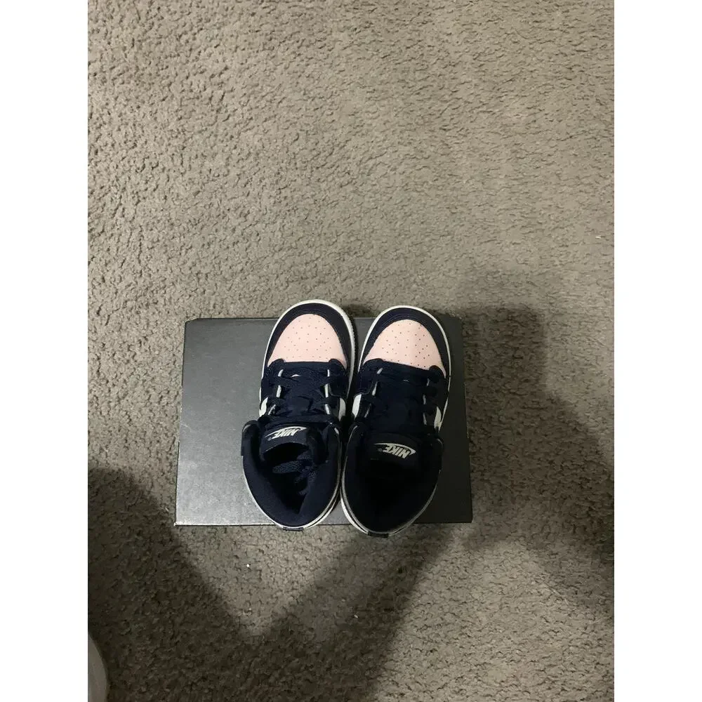 Size 8c- Nike Air Jordan 1 High OG (TD) Atmosphere Bubble Gum CU0450-641